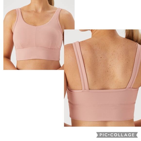 Duluth Trading Co Plus Size 3X Armachillo Longline Bra Pink Sports - Picture 1 of 5